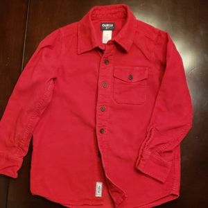 OshKosh red corduroy shirt
